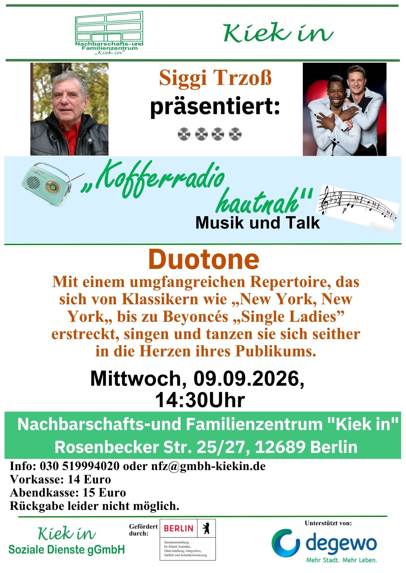 „Kofferradio hautnah“ kehrt ins „Kiek in“ zurück
